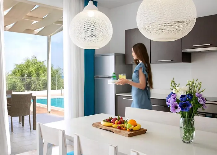 Exquisite Bulat 4 Bedrooms Beachfront Amazing Sea Views Private Outdoor Pool Furished Sun Terrace Ellinon Protaras