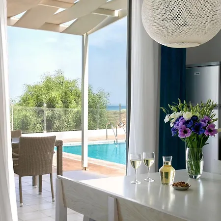 Exquisite Bulat 4 Bedrooms Beachfront Amazing Sea Views Private Outdoor Pool Furished Sun Terrace Ellinon Protaras