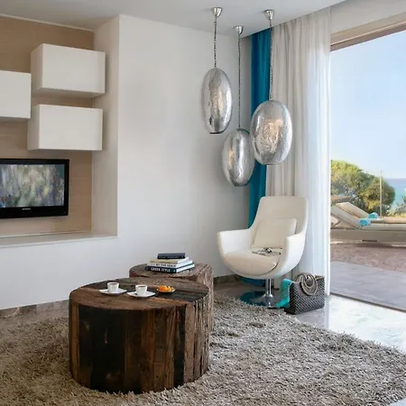 Exquisite Bulat 4 Bedrooms Beachfront Amazing Sea Views Private Outdoor Pool Furished Sun Terrace Ellinon Protaras