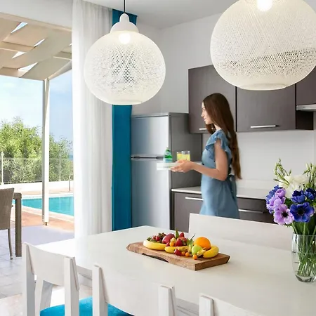 Villa Exquisite Bulat 4 Bedrooms Beachfront Amazing Sea Views Private Outdoor Pool Furished Sun Terrace Ellinon Protaras